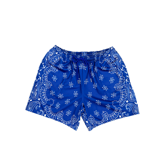 ADS BLUE BANDANA - MESH SHORTS